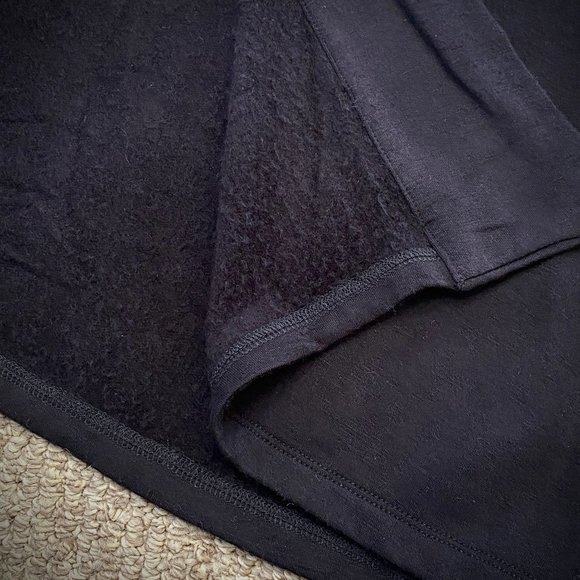 Bobeau Open Front Long Black Cardigan - Picture 9 of 12